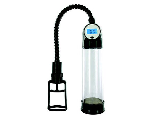Automatic vacuum pump with a mounted monitor
